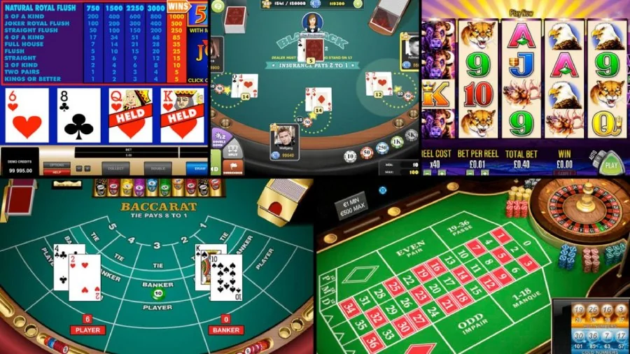 Meja roulette dalam area kasino IMBASLOT